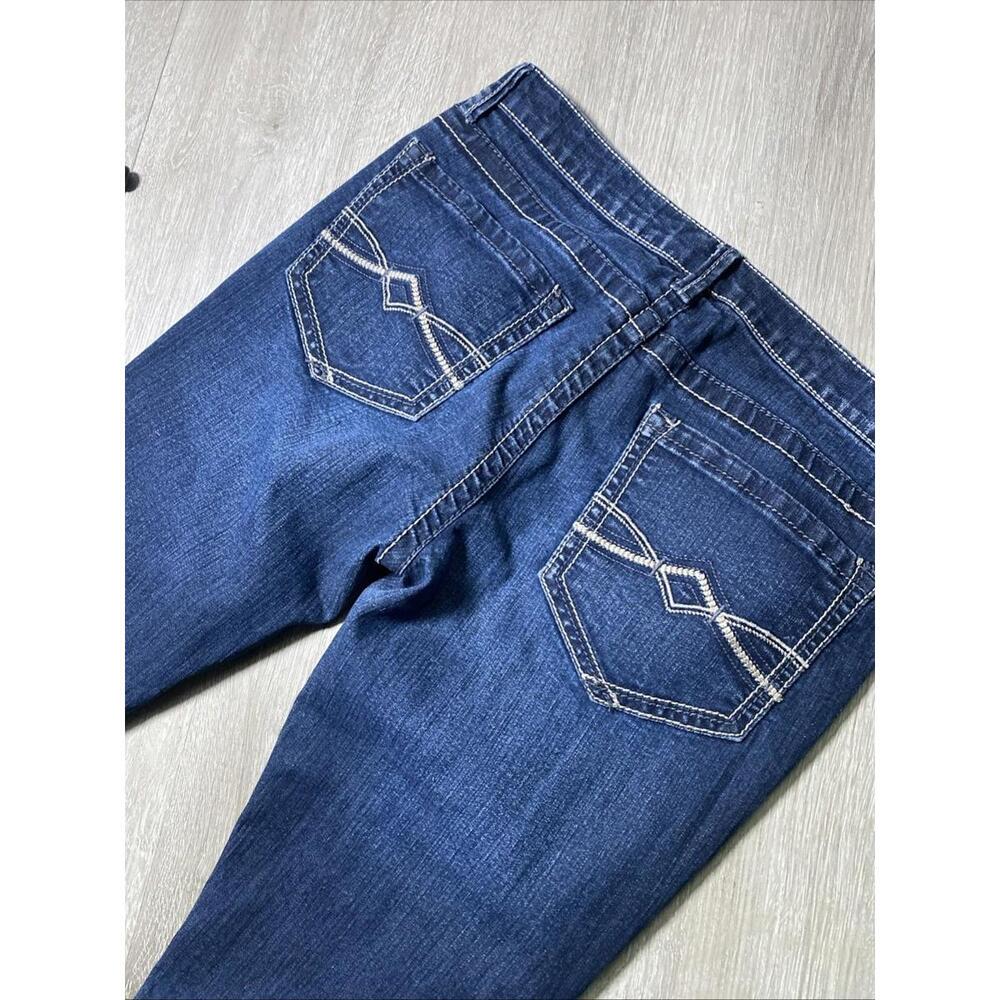 Mudd Jeans Women’s Size 9 Blue Denim Stitched Back Pockets Med Dark Wash